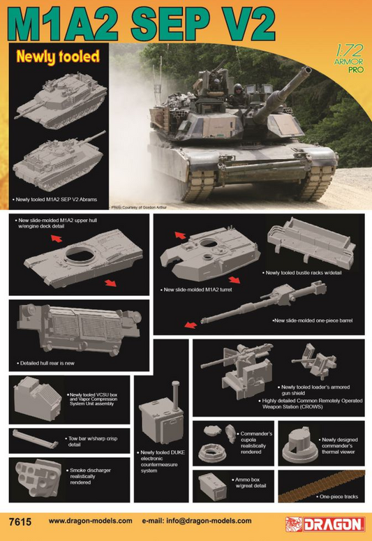 M1A2 Abrams SEP V2 - DRAGON / CYBER HOBBY 1/72
