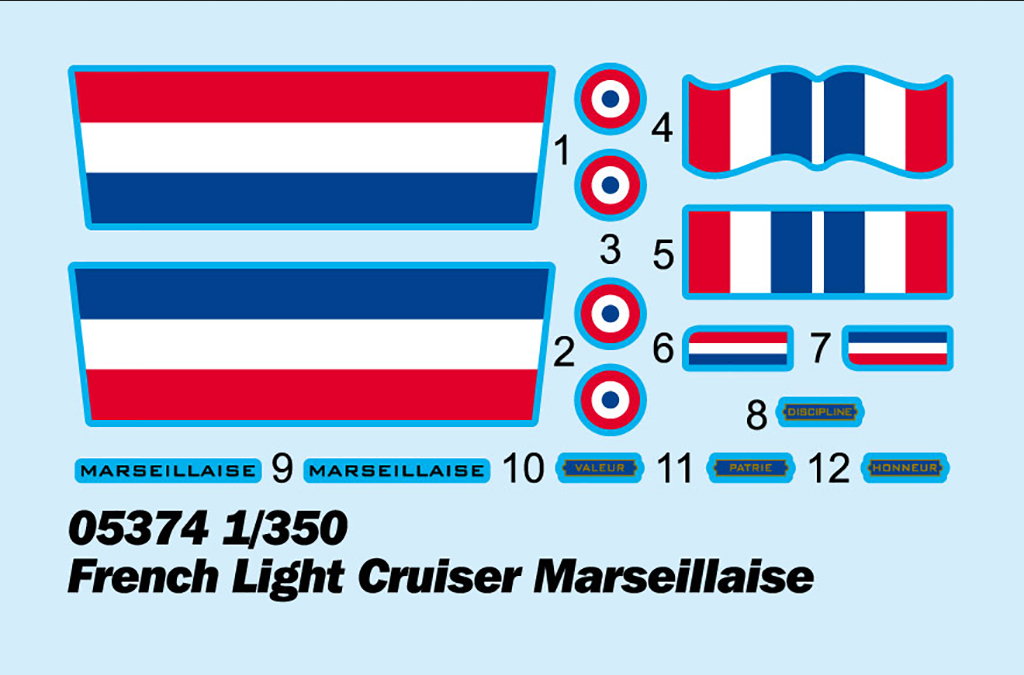 French Light Cruiser "Marseillaise" - TRUMPETER 1/350