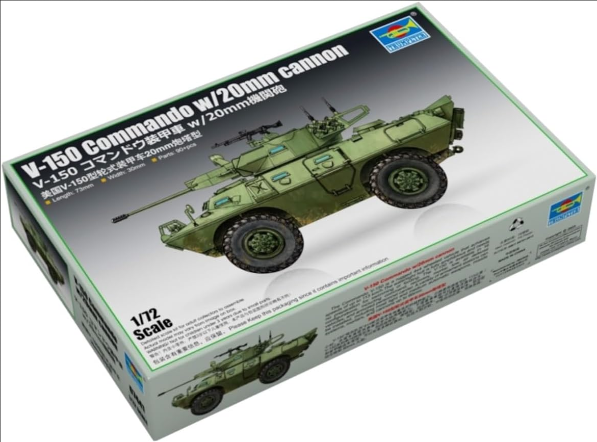 V-150 Commando w/20mm cannon - TRUMPETER 1/72 – bassin-maquette