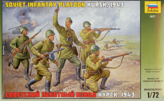 Soviet Infantry Platoon Kursk, 1943 - ZVEZDA 1/72