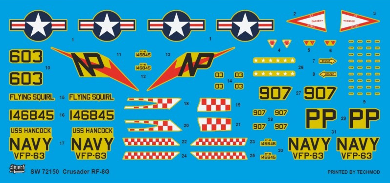 RF-8G Photo-Recon Crusader Over Vietnam - SWORD MODELS 1/72