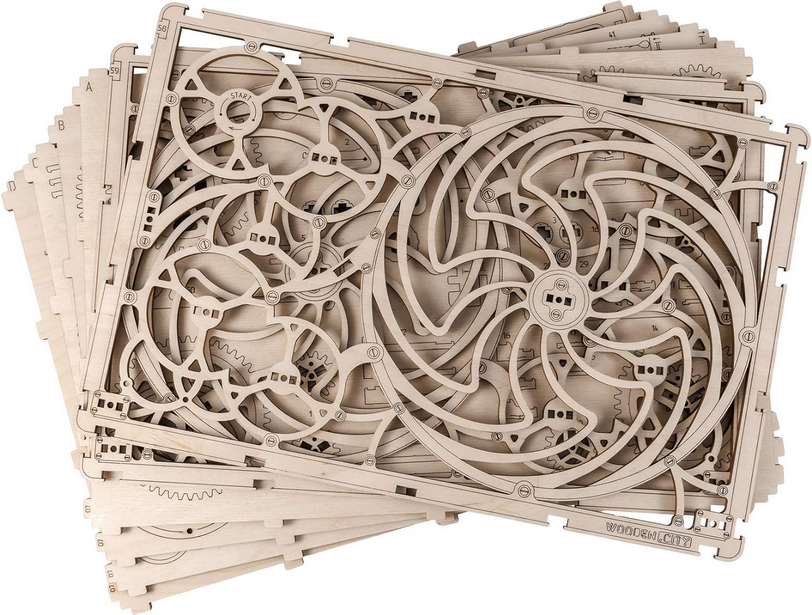 Image Cinétique - Wooden Mechanical Models - Puzzle 3D Bois - WOODEN CITY