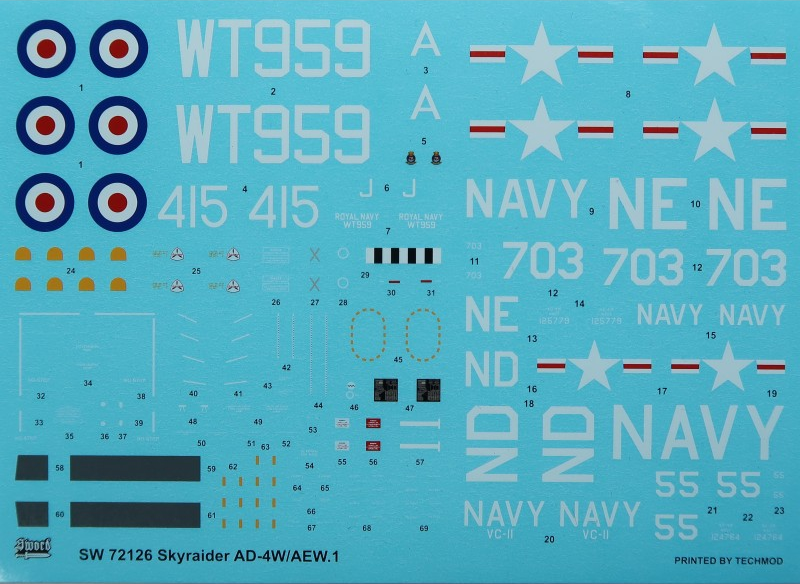 AD-4W / Skyraider AEW.1 - SWORD MODELS 1/72