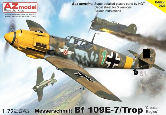 Messerschmitt Bf 109E-7/Trop "Croatian Eagles"- AZ MODELS 1/72