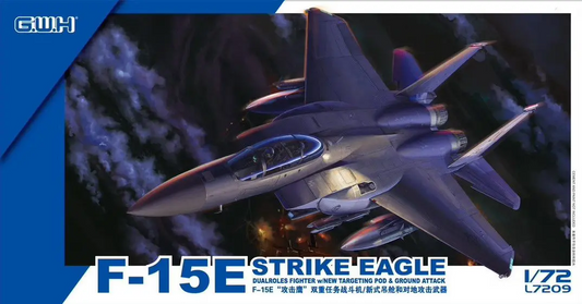 F-15E Strike Eagle Dualroles Fighter w/New Targeting Pod & Ground Attack - GREAT WALL HOBBY 1/72