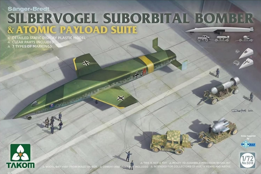 Sänger-Bredt Silbervogel Suborbital Bomber & Atomic Payload Suite - TAKOM 1/72