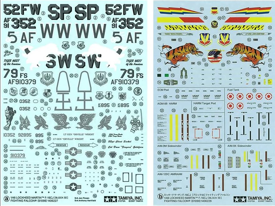 Lockheed Martin F-16CJ [Block 50] Fighting Falcon - TAMIYA 1/48