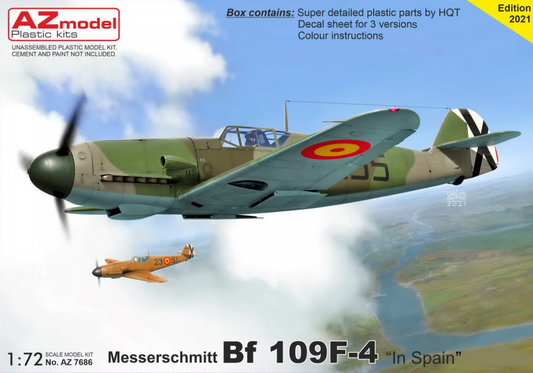 Messerschmitt Bf 109F-4 "In Spain" - AZ MODEL 1/72