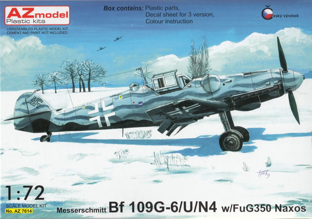 Messerschmitt Bf 109G-6/U/N4 w/FuG350 Naxos - AZ MODEL 1/72