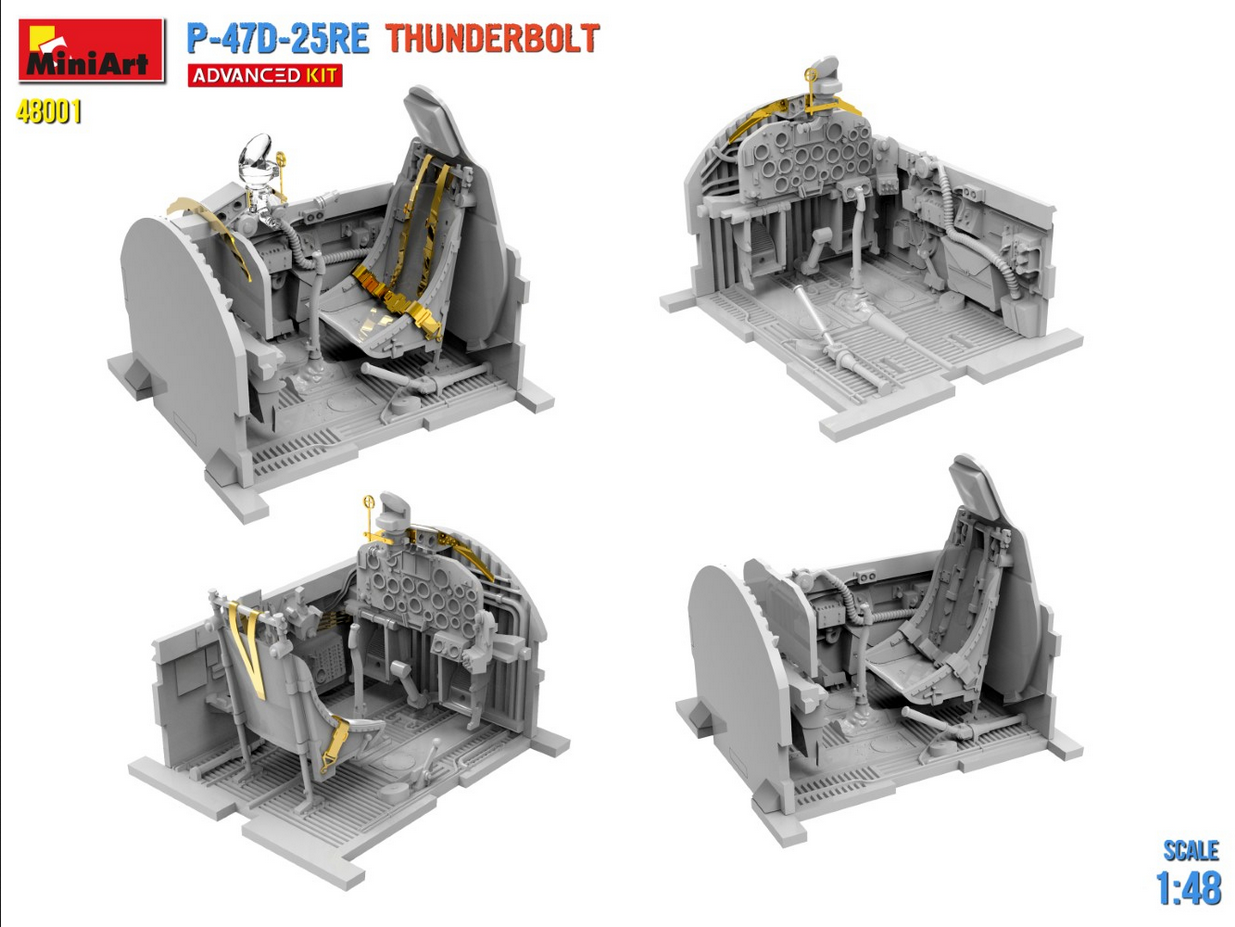 P-47D-25RE Thunderbolt - Advanced Kit - MINIART 1/48