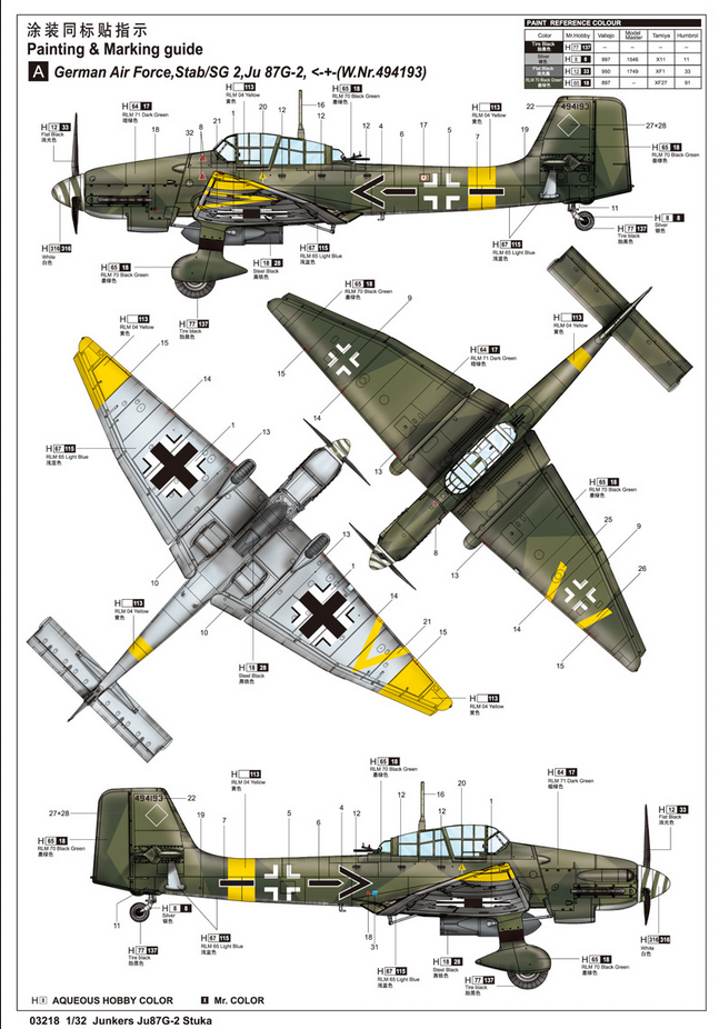 Junkers Ju-87G-2 Stuka - TRUMPETER 1/32