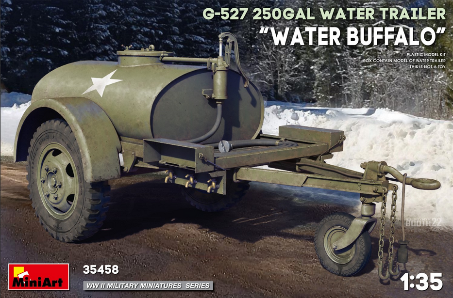 G-527 250gal Water Trailer "Water Buffalo" - MINIART 1/35