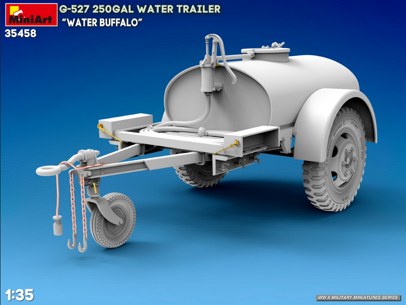 G-527 250gal Water Trailer "Water Buffalo" - MINIART 1/35