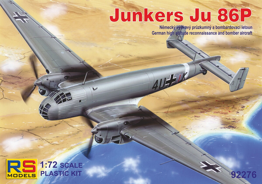 Junkers Ju 86P German high altitude reconnaissance and bomber A/C - RS MODELS 1/72