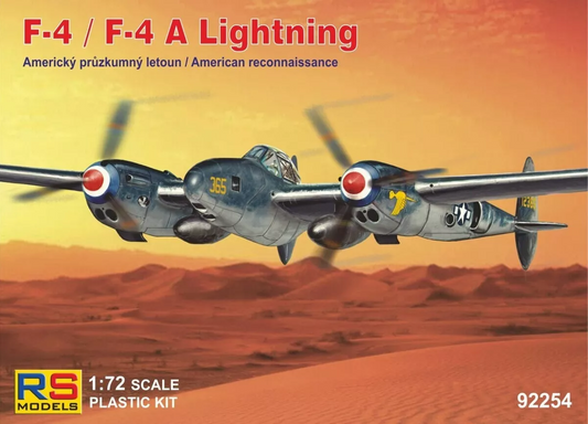 Lockheed F-4/ F-4A Lightning - American Reconnaissance - RS MODELS 1/72