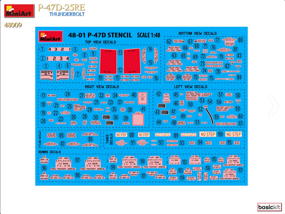 P-47D-25RE Thunderbolt - Basic Kit - MINIART 1/48