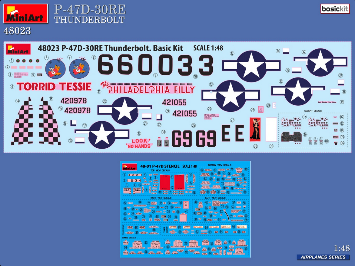 P-47D-30RE Thunderbolt - Basic Kit - MINIART 1/48