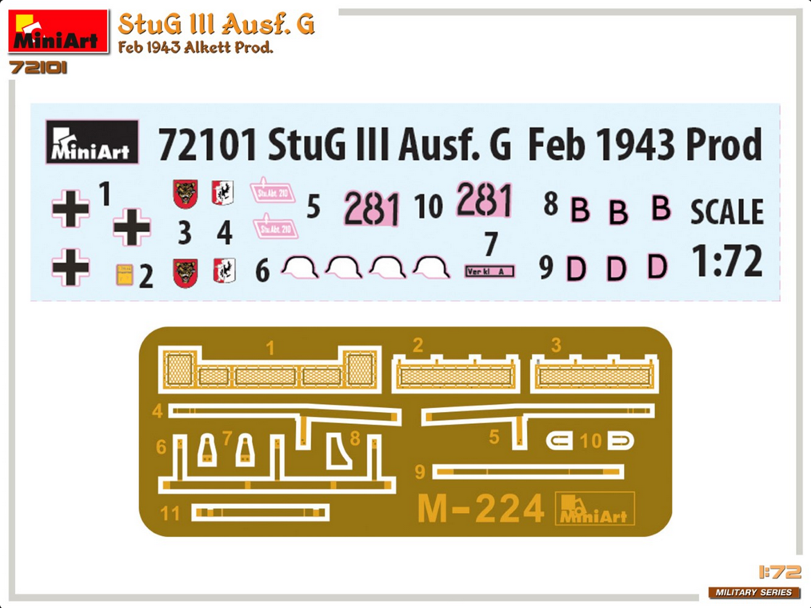 StuG III Ausf.G - Feb 1943 Alkett Prod. - MINIART 1/72