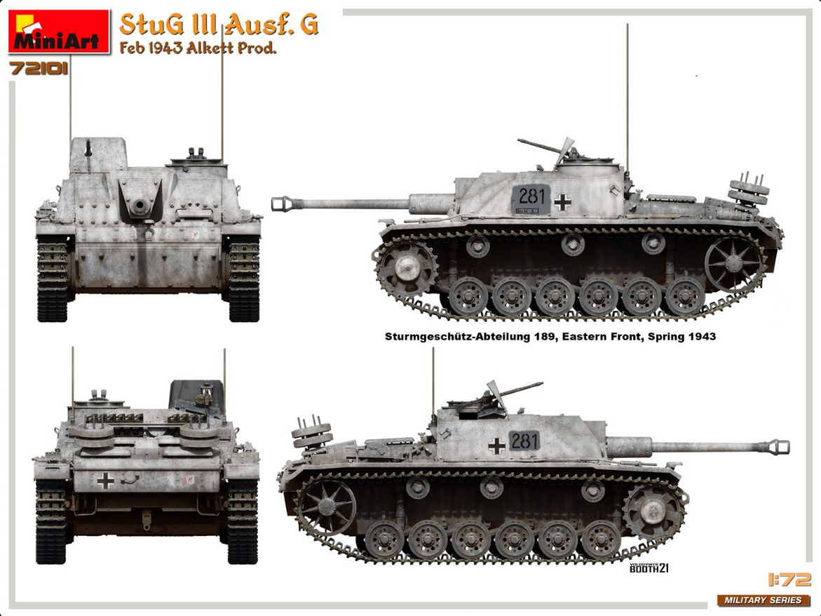 StuG III Ausf.G - Feb 1943 Alkett Prod. - MINIART 1/72