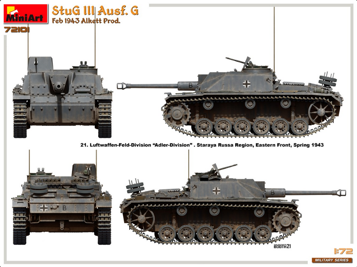 StuG III Ausf.G - Feb 1943 Alkett Prod. - MINIART 1/72