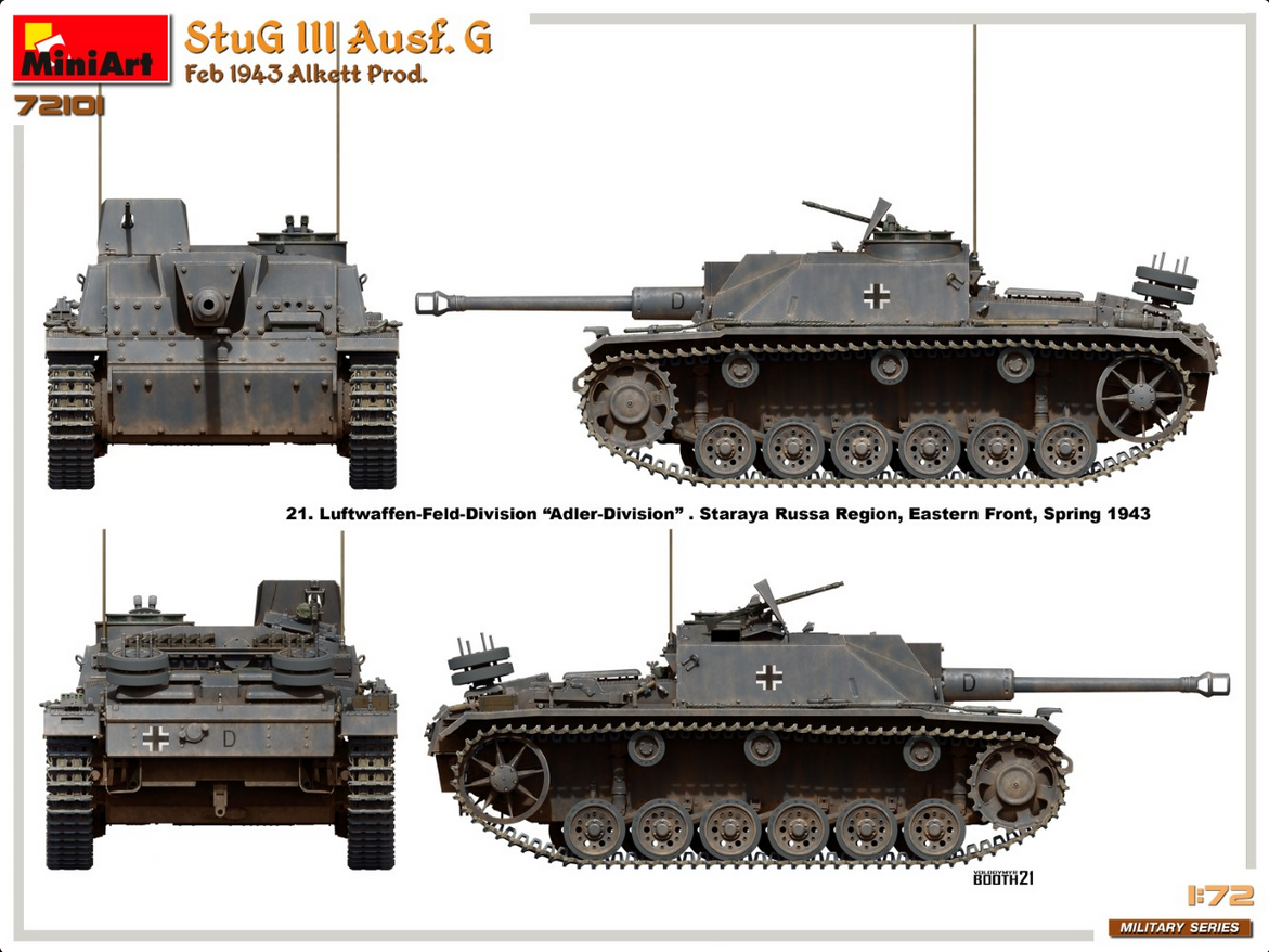 StuG III Ausf.G - Feb 1943 Alkett Prod. - MINIART 1/72