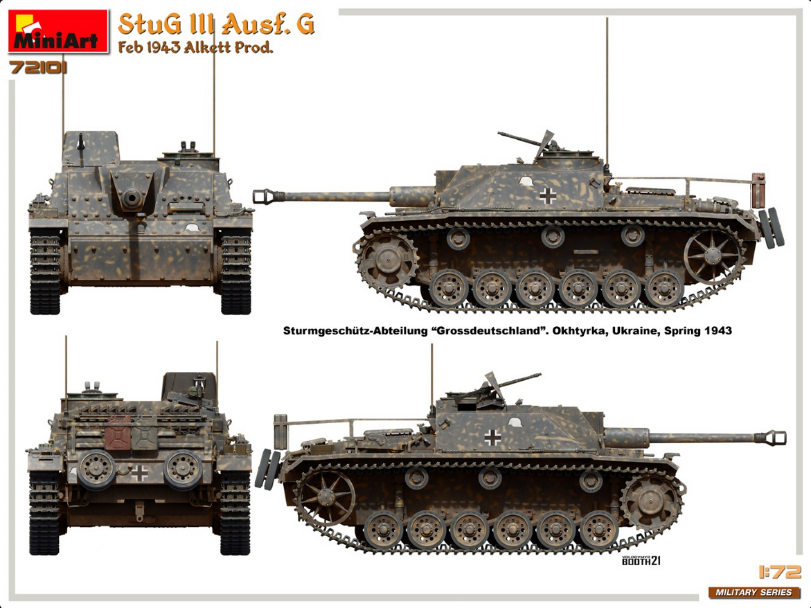 StuG III Ausf.G - Feb 1943 Alkett Prod. - MINIART 1/72