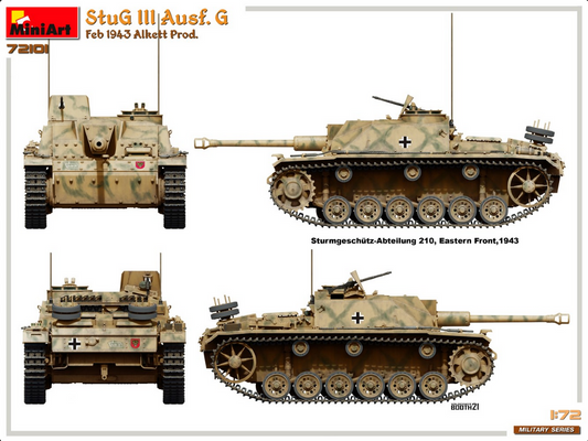 StuG III Ausf.G - Feb 1943 Alkett Prod. - MINIART 1/72