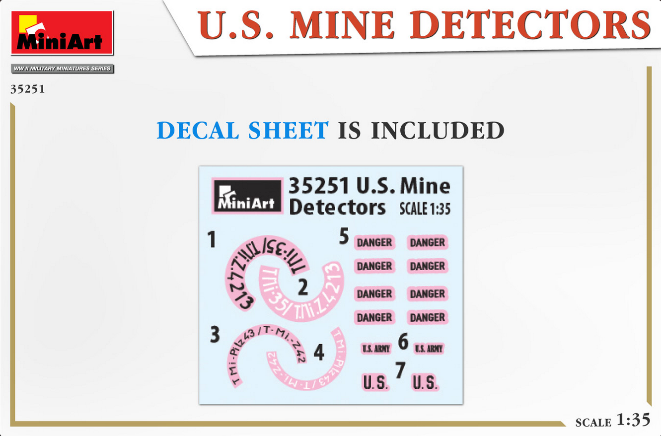 U.S. Mine Detectors - MINIART 1/35