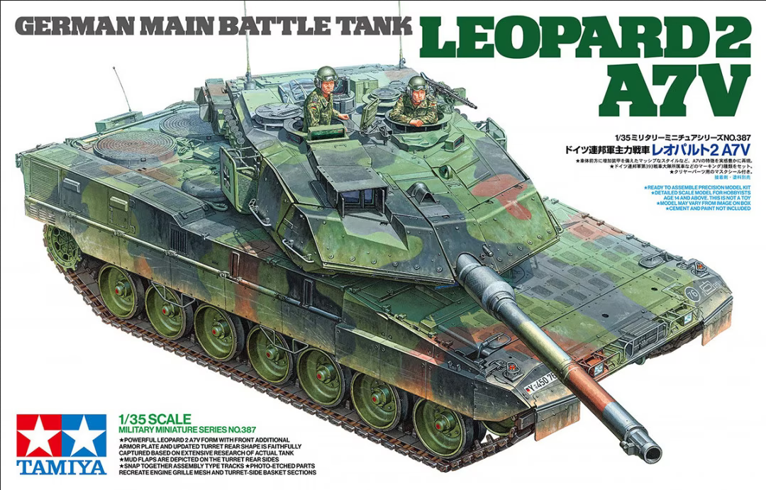 Leopard 2 A7V German Main Battle Tank - TAMIYA 1/35