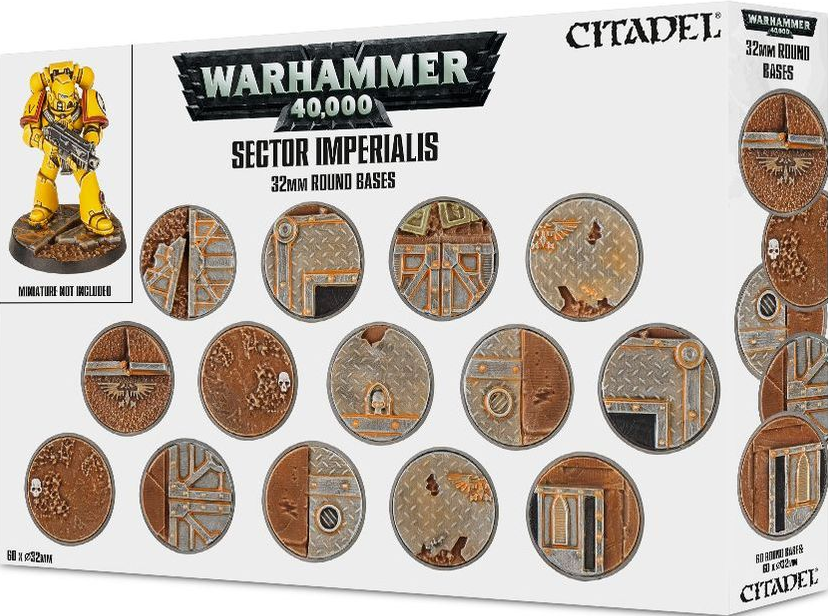 Sector Imperialis 32mm Round Bases - WARHAMMER 40.000 / CITADEL