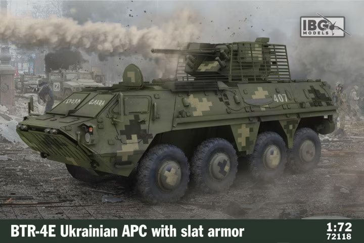 BTR-4E Ukrainian APC with slat armor - IBG MODELS 1/72