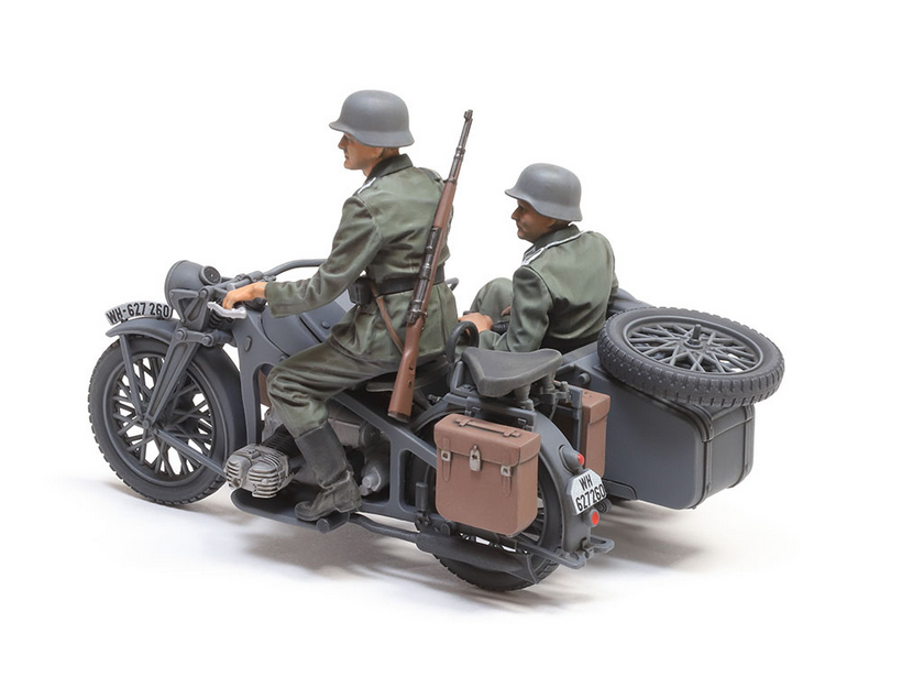 Moto KS600 & Sidecar + 3 figurines - TAMIYA 1/35