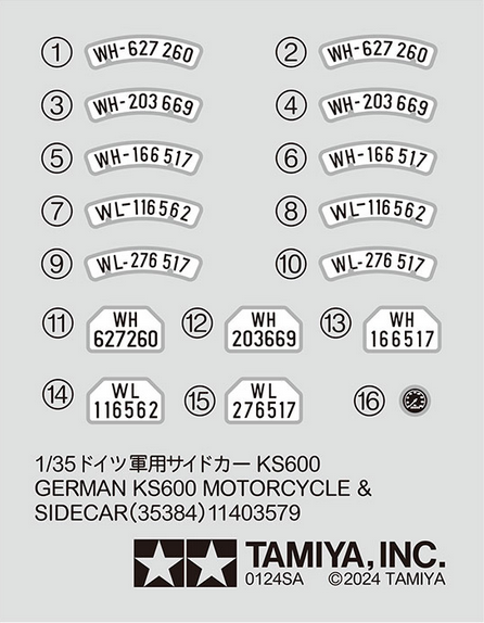 Moto KS600 & Sidecar + 3 figurines - TAMIYA 1/35