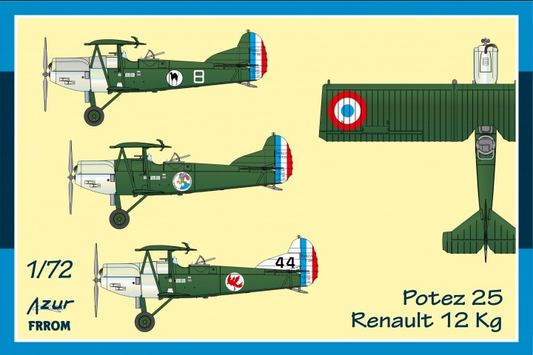 Potez 25 Renault 12 Kg - AZUR / FRROM 1/72