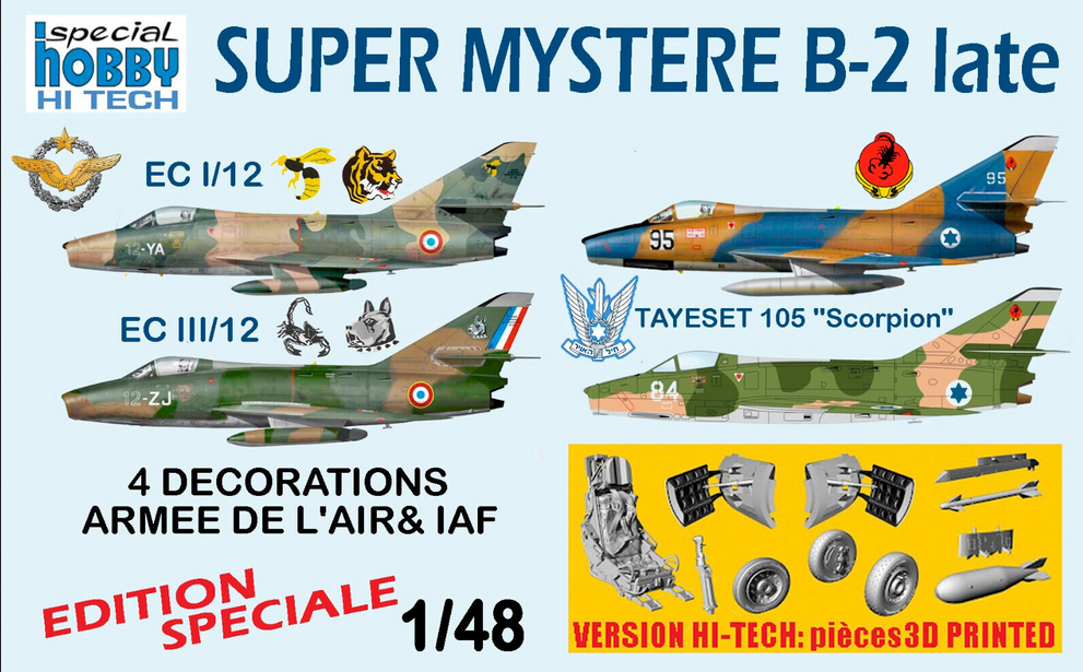 SMB-2 Super Mystère (Décos France) Hi-Tech kit - SPECIAL HOBBY 1/48