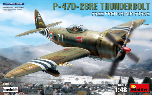 P-47D-28RE Thunderbolt "Free French Air Force" Basic Kit - MINIART 1/48