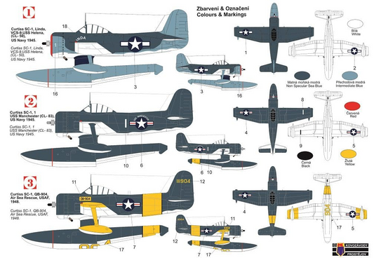 Curtiss SC-1 "Seahawk" w/float - KP MODELS 1/72