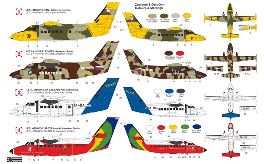 Let L-410UVP-E "Turbolet" Over Europe - KP MODELS 1/72