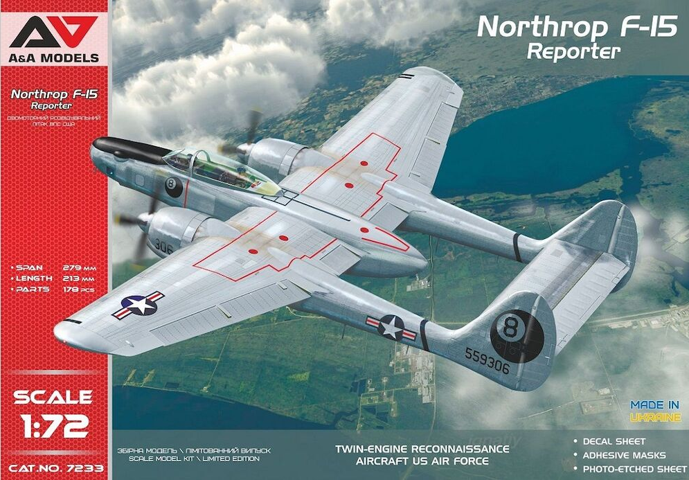 Northrop F-15 Reporter - A&A MODELS 1/72