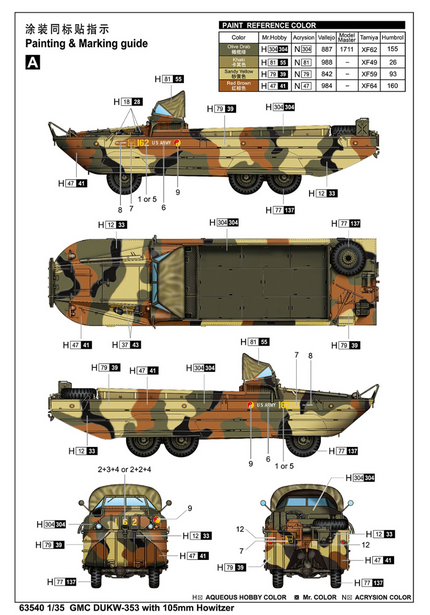 GMC DUKW-353 avec canon Howitzer 105mm - I LOVE KIT / TRUMPETER 1/35