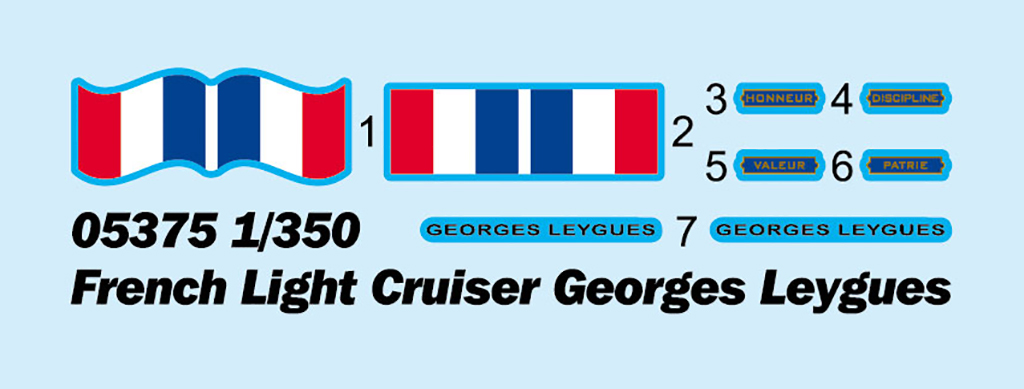 French Light Cruiser Georges Leygues - TRUMPETER 1/350