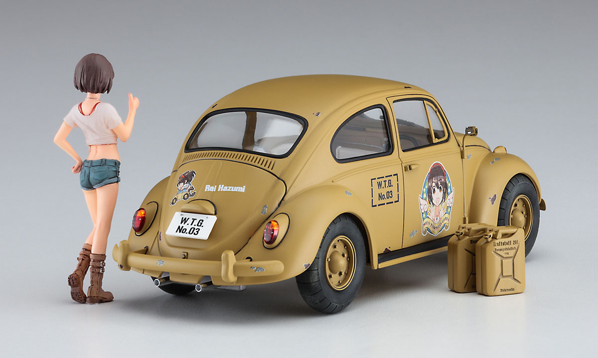 Wild Egg Girls No.03 - Volkswagen Beetle Type 1 "Rei Hazumi" w/Figure - HASEGAWA 1/24