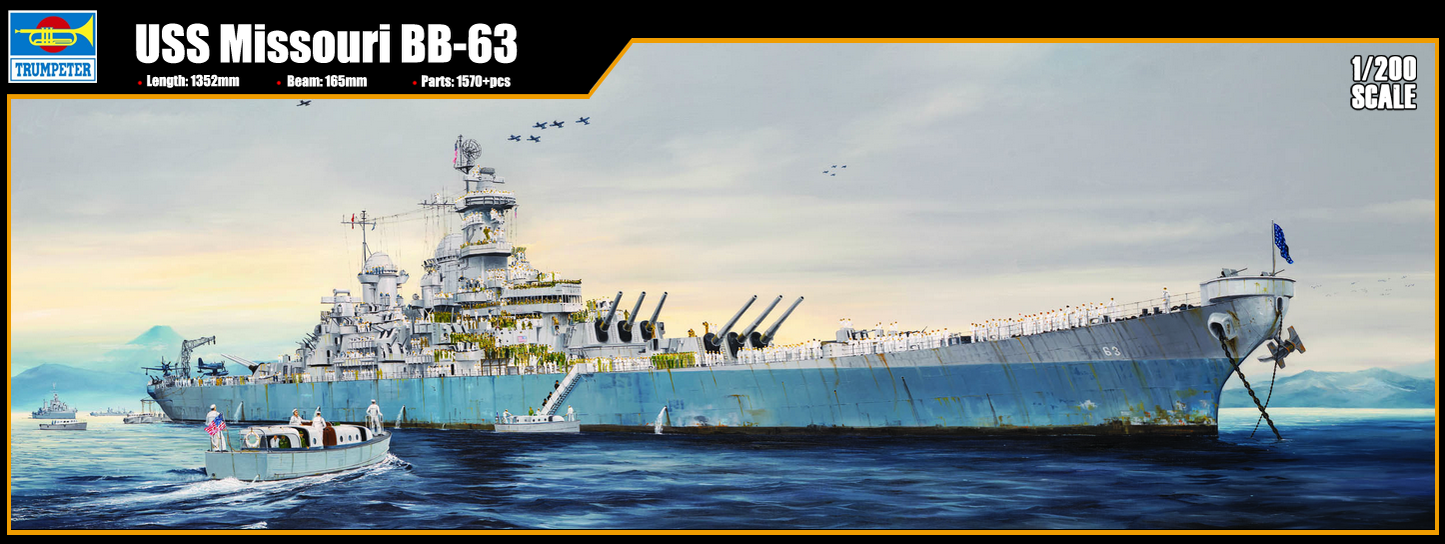 USS Missouri BB-63 (1945) - TRUMPETER 1/200