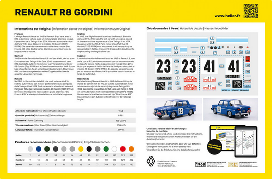 Renault R8 Gordini - HELLER 1/24