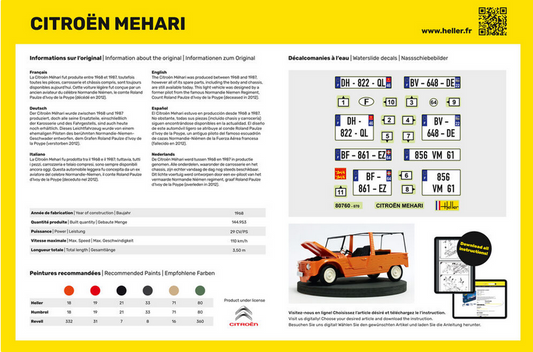 Citroen Mehari (Version 1) - HELLER 1/24