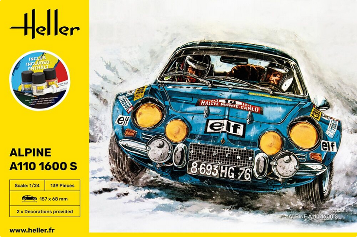 Alpine A110 1600 S - Starter Kit - HELLER 1/24