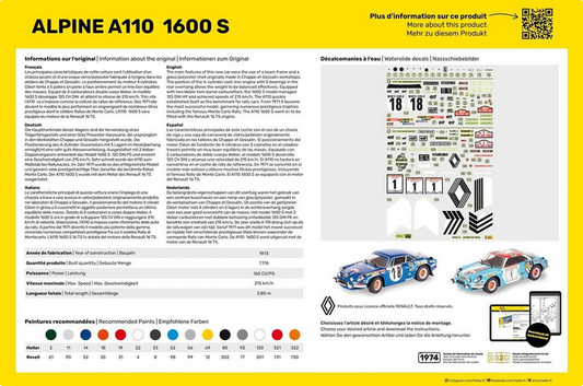 Alpine A110 1600 S - Starter Kit - HELLER 1/24