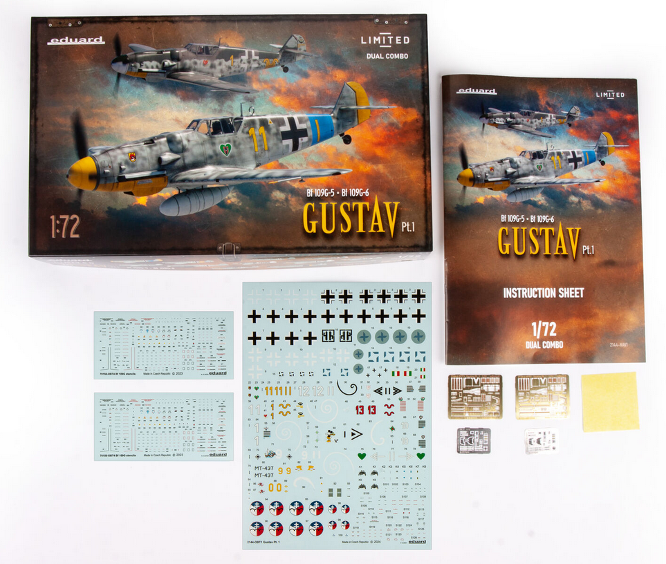 Gustav Pt.1 - Dual Combo: Bf 109 G-5 & G-6 - EDUARD 1/72