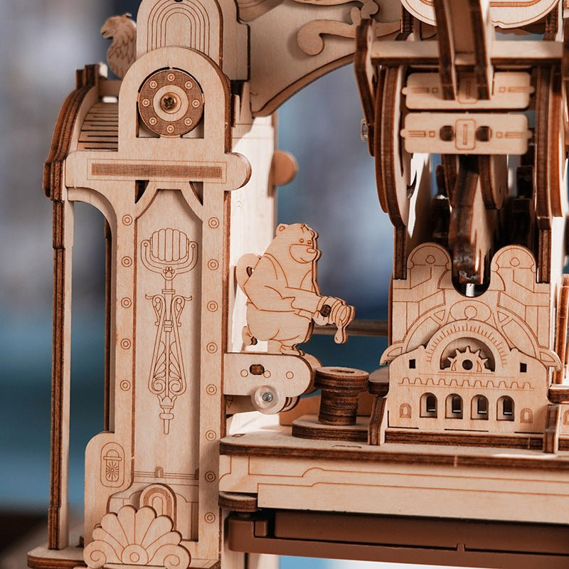 Presse à imprimer (Maquette-Machine en bois) - Puzzle 3D - ROKR