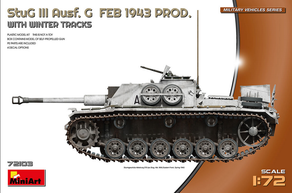 StuG III Ausf. G Feb 1943 Prod. with winter tracks - MINIART 1/72